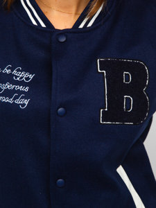 Jachetă bleumarin baseball bomber dame Bolf 16M9067