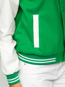 Jachetă verde baseball bomber dame Bolf 16M9069