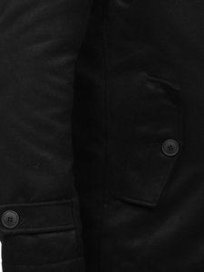 Palton de iarnă negru Bolf M3142