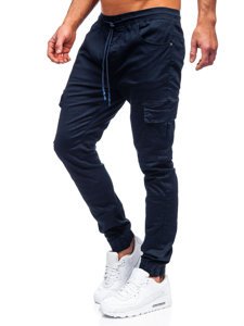 Pantaloni bleumarin joggers cargo Bolf TF016