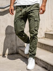 Pantaloni cargo joggers verzi bărbați Bolf CT6703