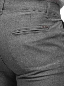 Pantaloni chinos gri Bolf 0016