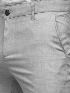 Pantaloni chinos gri-deschis Bolf 0016