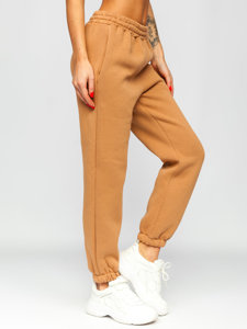 Pantaloni de training maro groși dame Bolf 3992