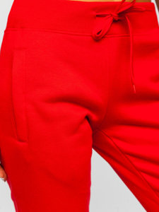 Pantaloni de trening dame roșu-deschis Bolf CK-01