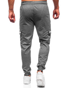 Pantaloni joggers cargo gri-antracit Bolf JX5063