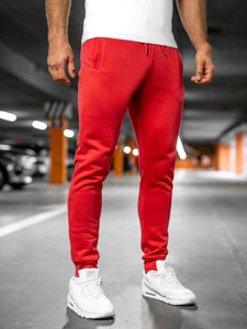 Pantaloni joggers roșu-deschis Bolf XW01