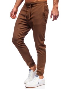 Pantaloni maro joggers Bolf 0011