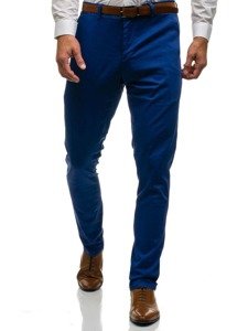 Pantaloni pentru bărbat slim fit  albastru Bolf 4326
