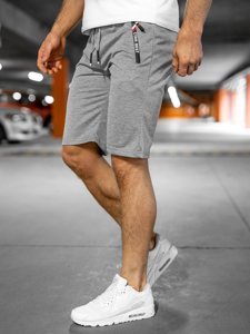 Pantaloni scurți de trening gri bărbați Bolf JX503