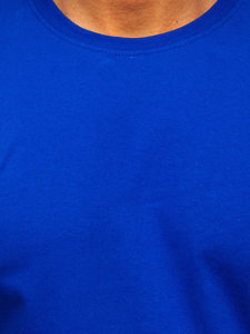 Tricou din bumbac albastru-aprins Bolf 192397