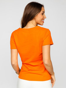 Tricou portocaliu cu țesături dame Bolf 52352