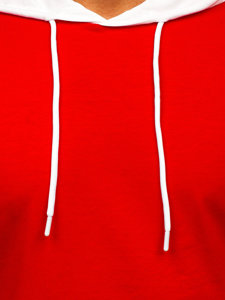 Tricou roșu cu glugă Bolf 8T299